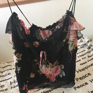 Rose & Black Express Blouse